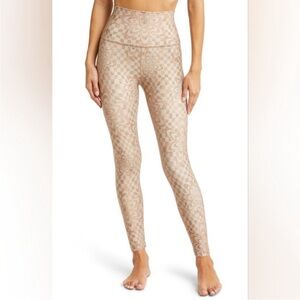 Beyond Yoga Check Flower Endurance High Waisted Midi Leggings